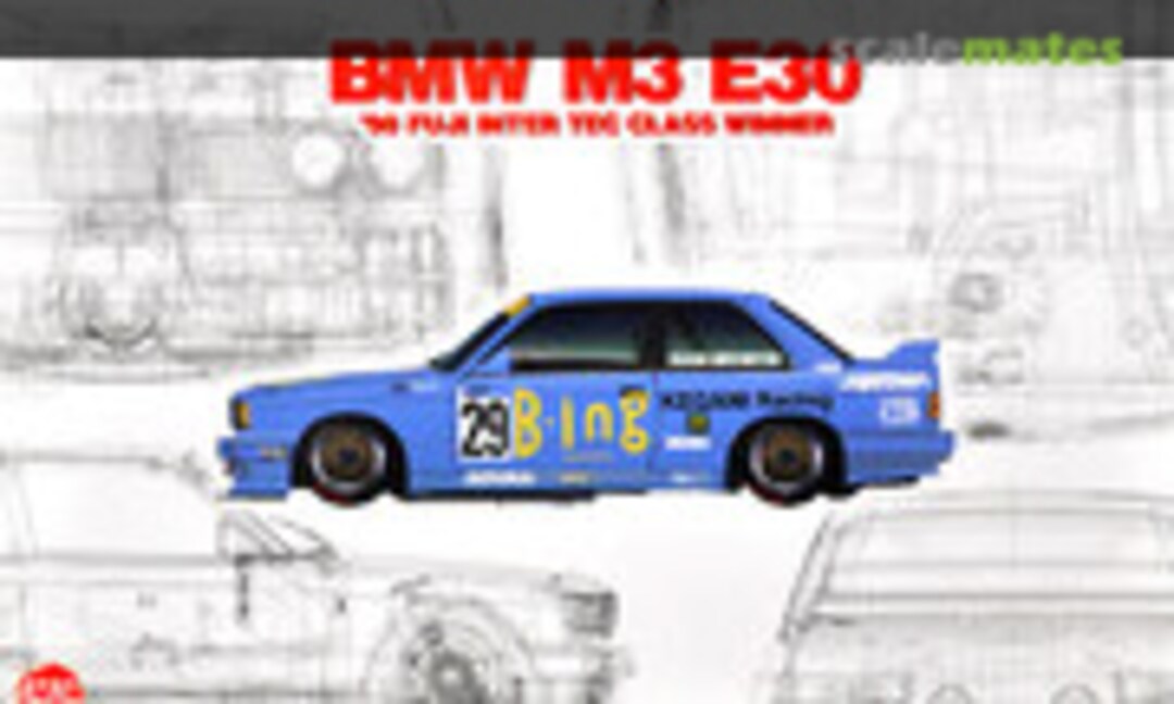 1:24 BMW M3 E30 Gr. A 1990 Fuji InterTEC Class Winner (NuNu Model Kit  PN24019)