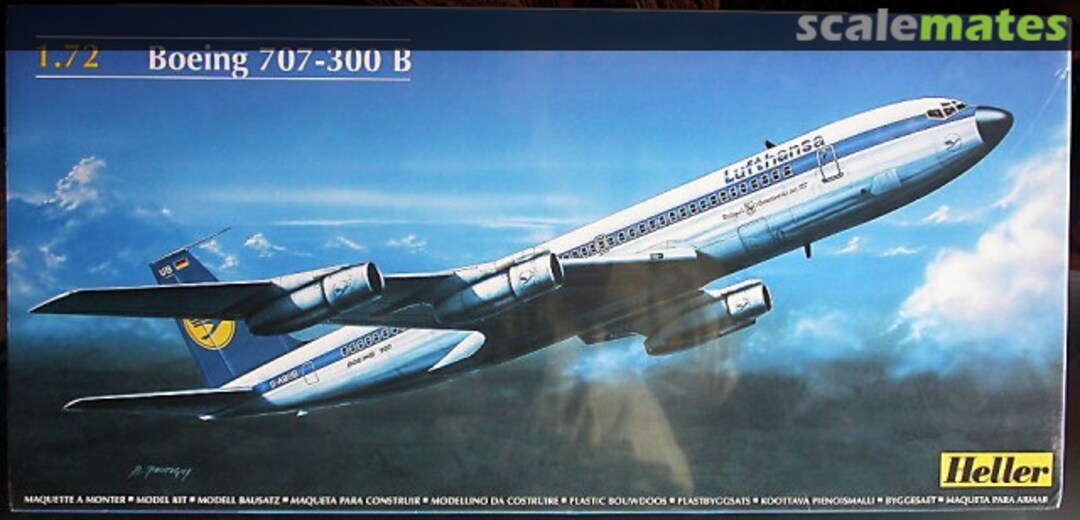 Boxart Boeing 707-300B 80463 Heller