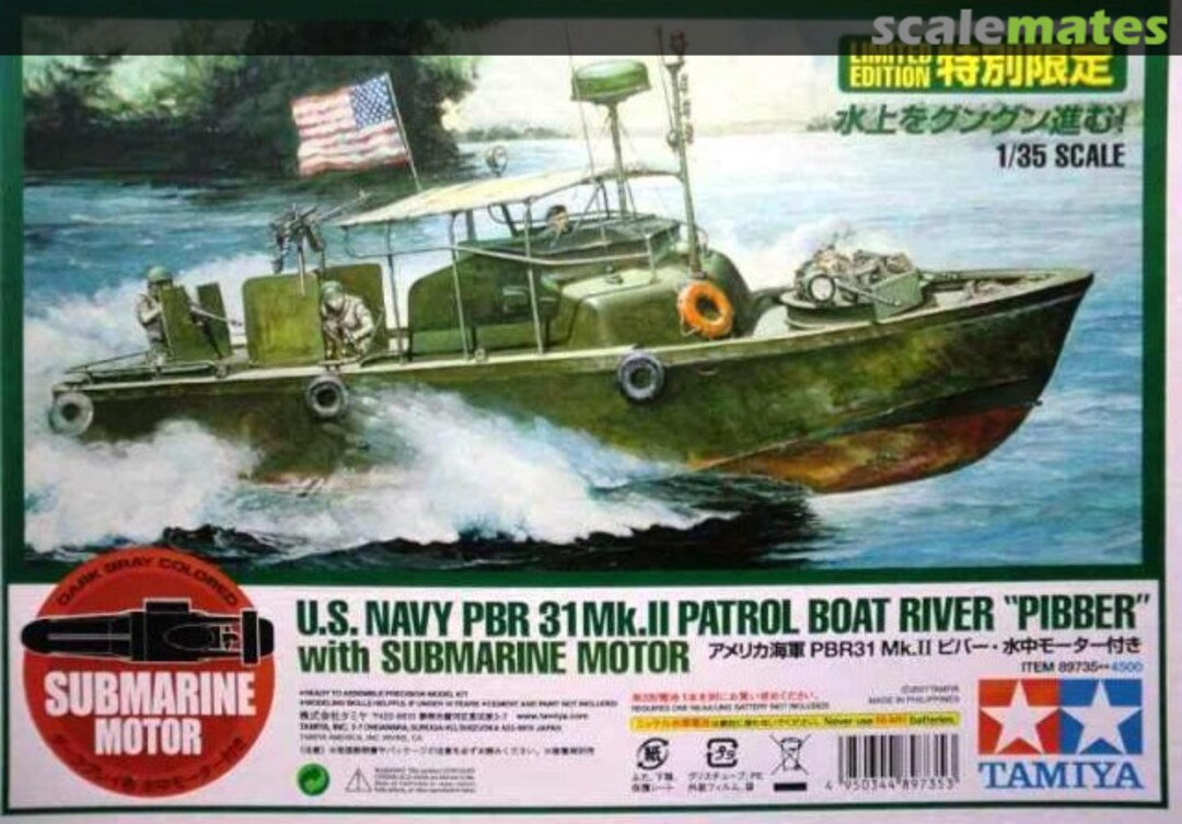 Boxart PBR31 Mk.II Patrol Boat Pibber 89735 Tamiya