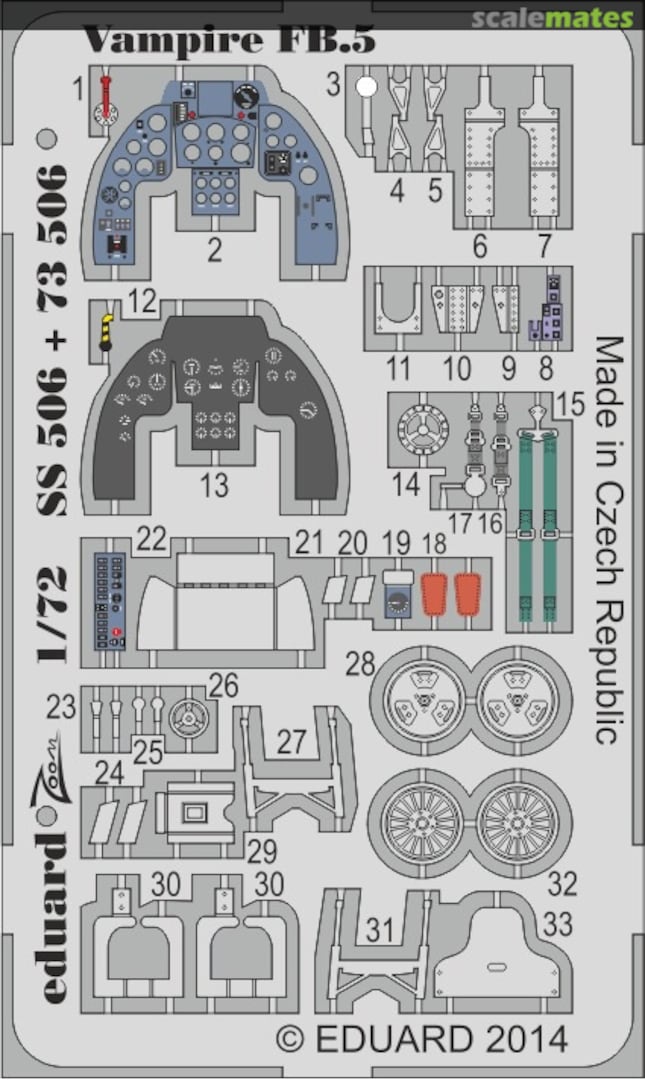 Boxart Vampire FB.5 SS506 Eduard