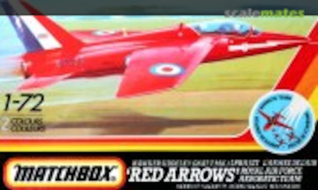 1:72 Hawker Siddeley Gnat T.Mk.1 'Red Arrows' (Matchbox PK-15)