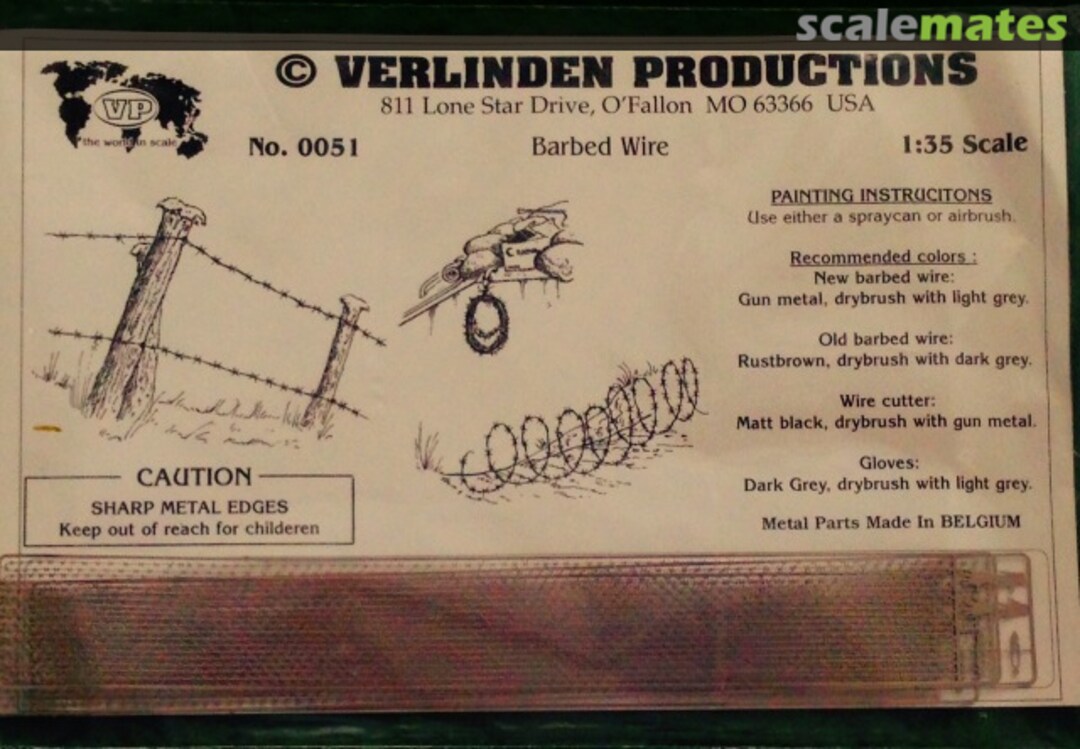 Boxart Barbed Wire 0051 Verlinden Productions