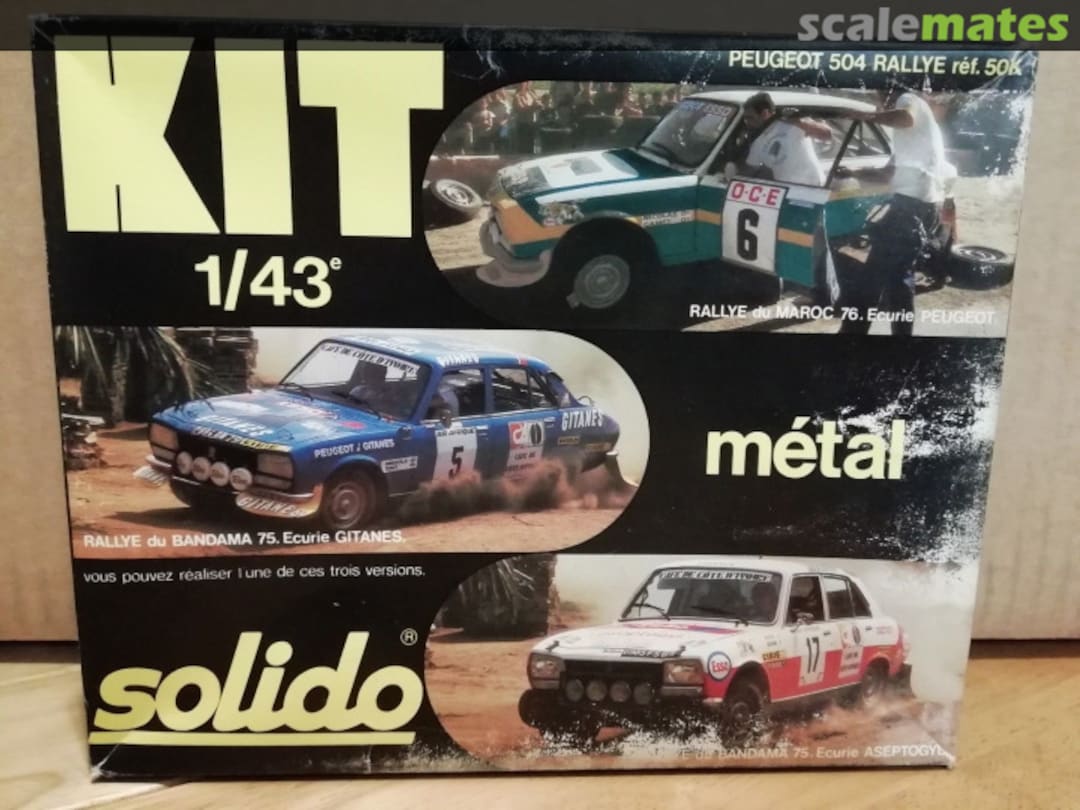 Boxart Peugeot 504 Rallye 50K Solido