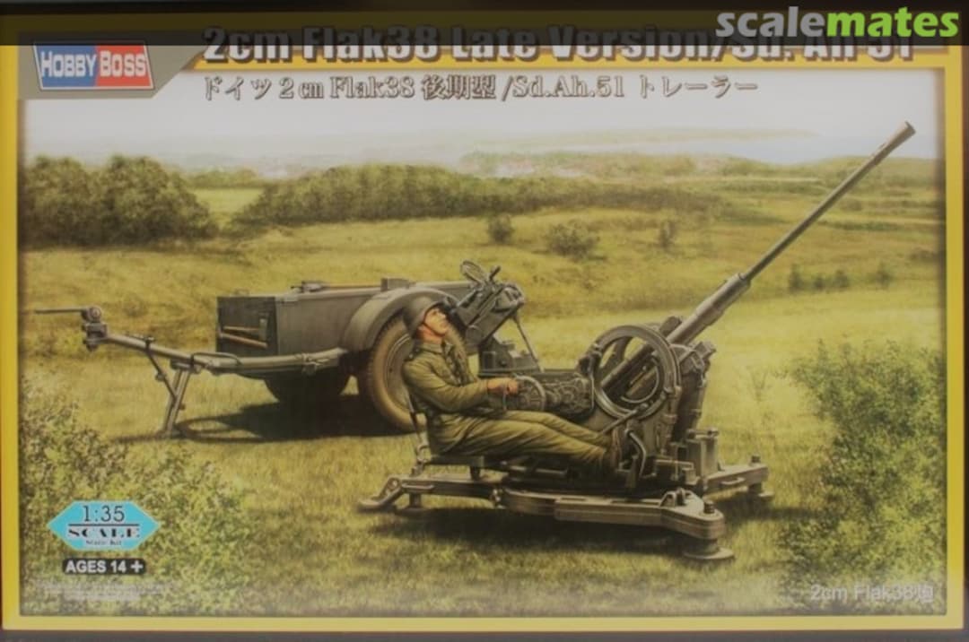 Boxart 2 cm Flak38 80148 HobbyBoss