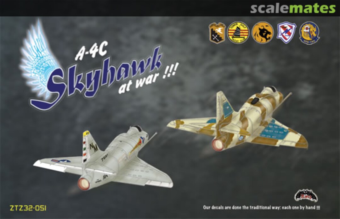 Boxart A-4C Skyhawks at War 32-051 Zotz Decals