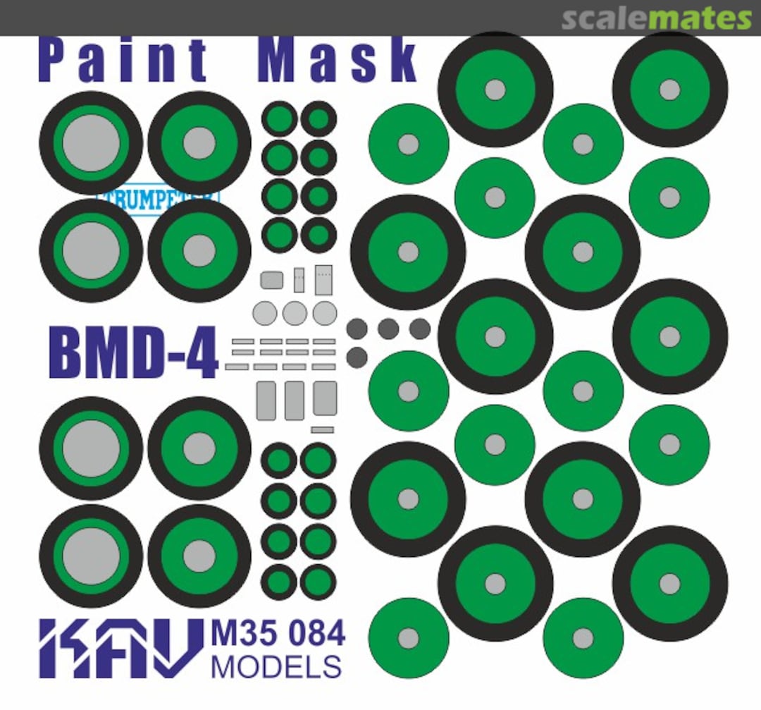 Boxart Paint mask for IFV BMD-4 (Trumpeter) KAV M35 084 KAV models