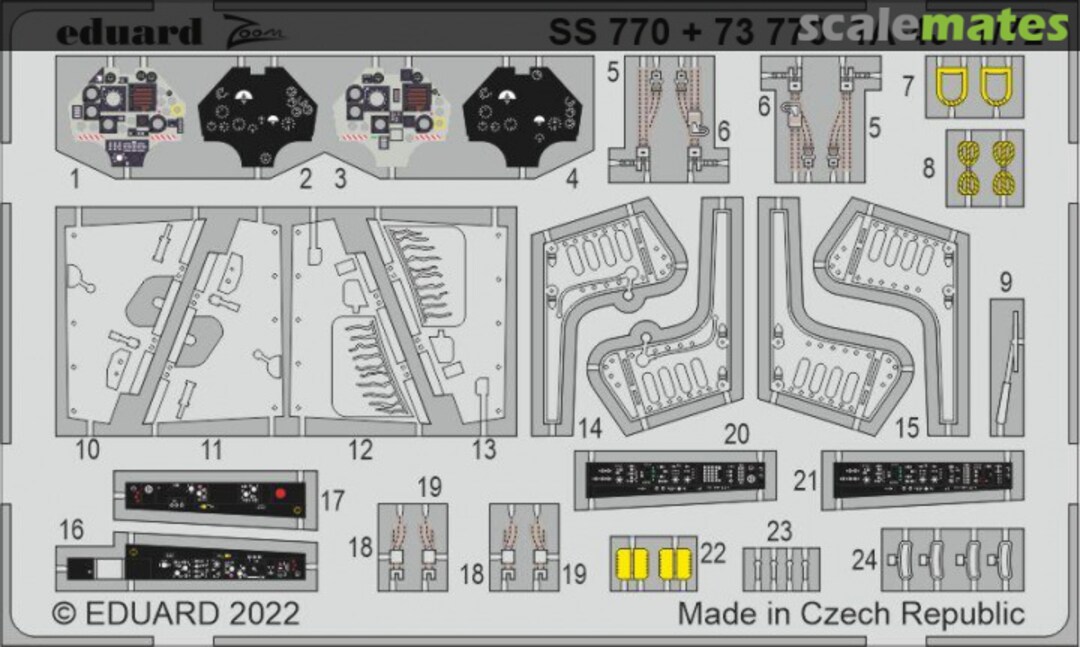 Boxart TA-4J detail set SS770 Eduard