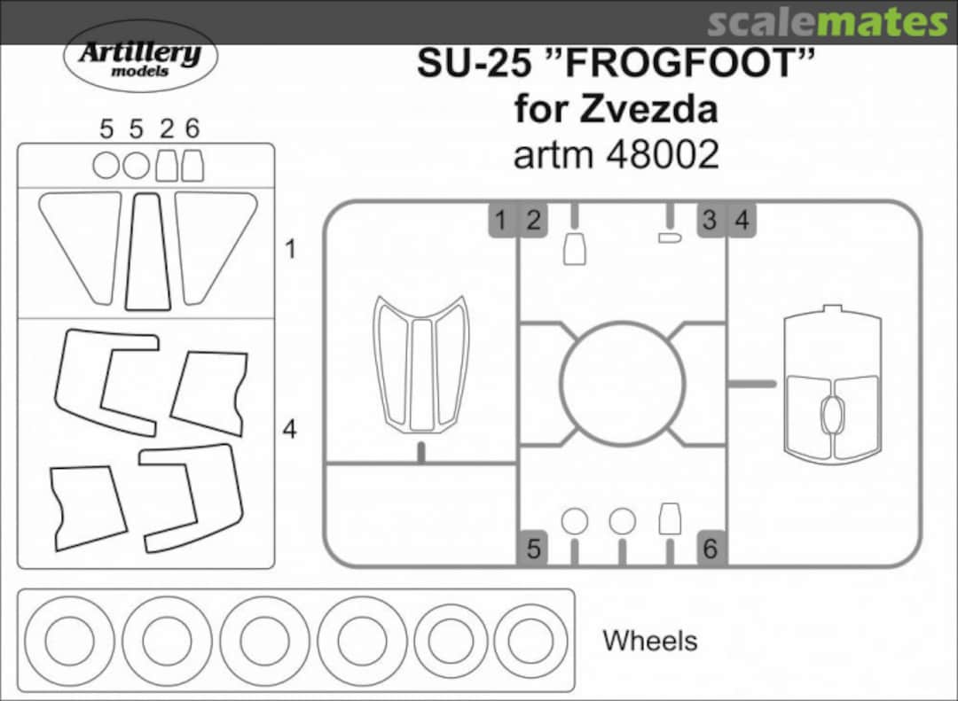 Boxart SU-25 Frogfoot artm48002 Artillery models