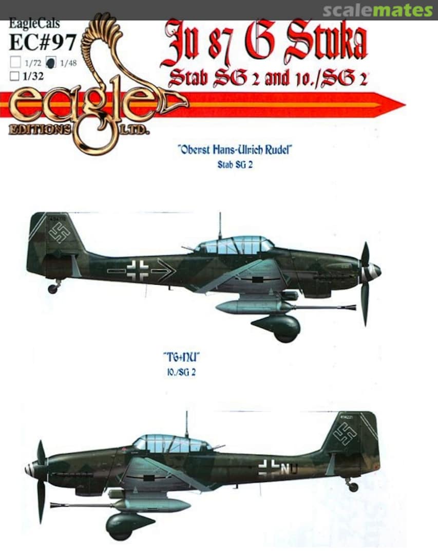 Boxart JU 87 G Stuka EageCals EC48-97 Eagle Editions