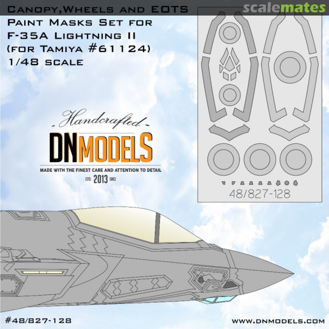 Boxart F-35A Lightning II Canopy, Wheels & EOTS Paint Masks Set 48/827-128 DN Models