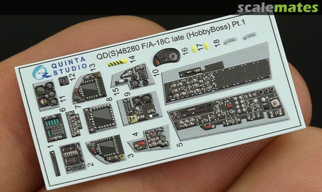 Contents F/A-18C Hornet - Late BuNos 163985 & up QDS-48280 Quinta Studio