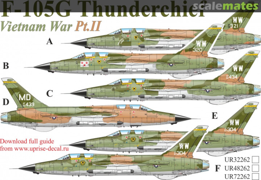 Boxart F-105G Thunderchief UR32262 UpRise Decal Serbia