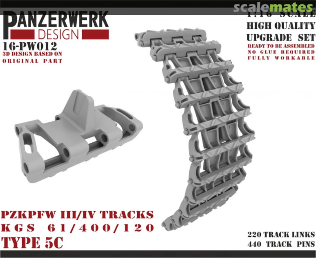 Boxart Panzer III/IV Type 5C Tracks 16-PW012 Panzerwerk design