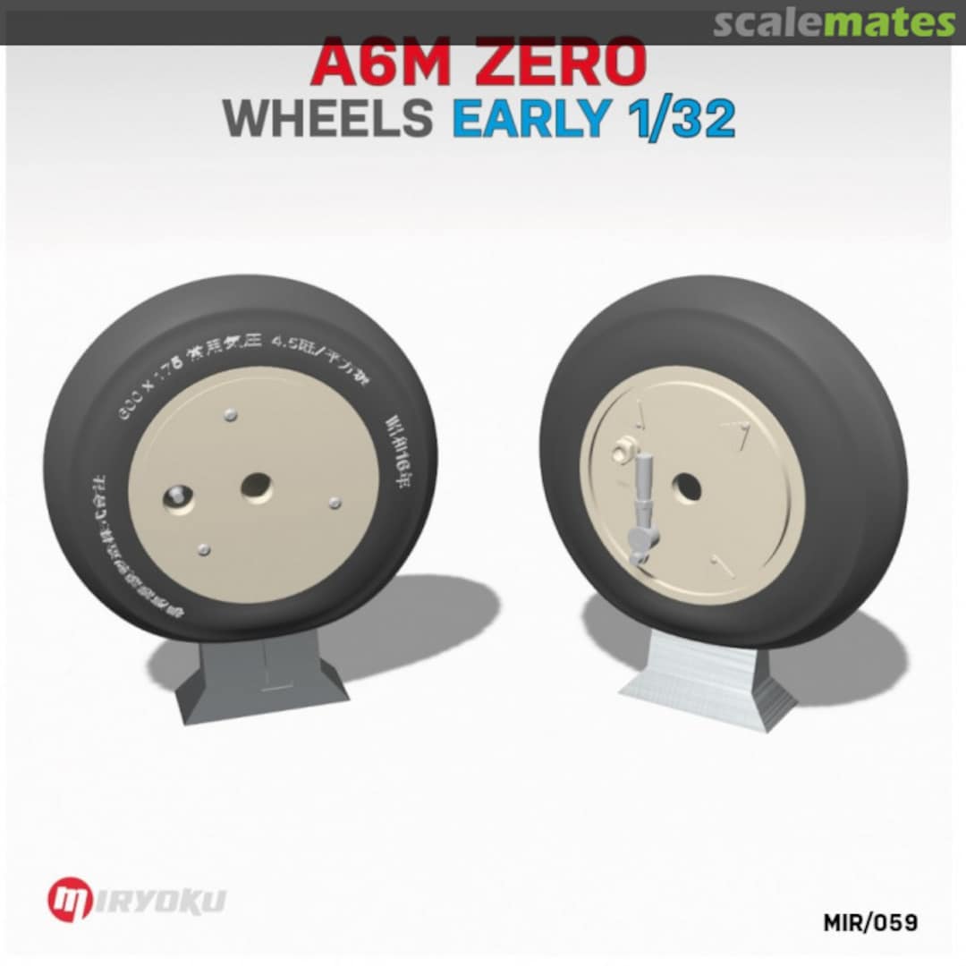 Boxart A6M ZERO - wheels early MIR/059 Miryoku