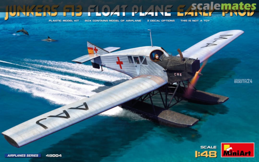 Boxart Junkers F13 Float Plane. Early Prod 48004 MiniArt