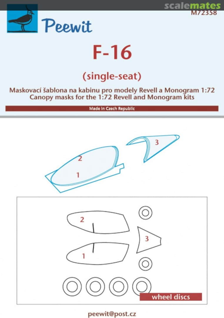 Boxart F-16 (single-seat) M72358 Peewit