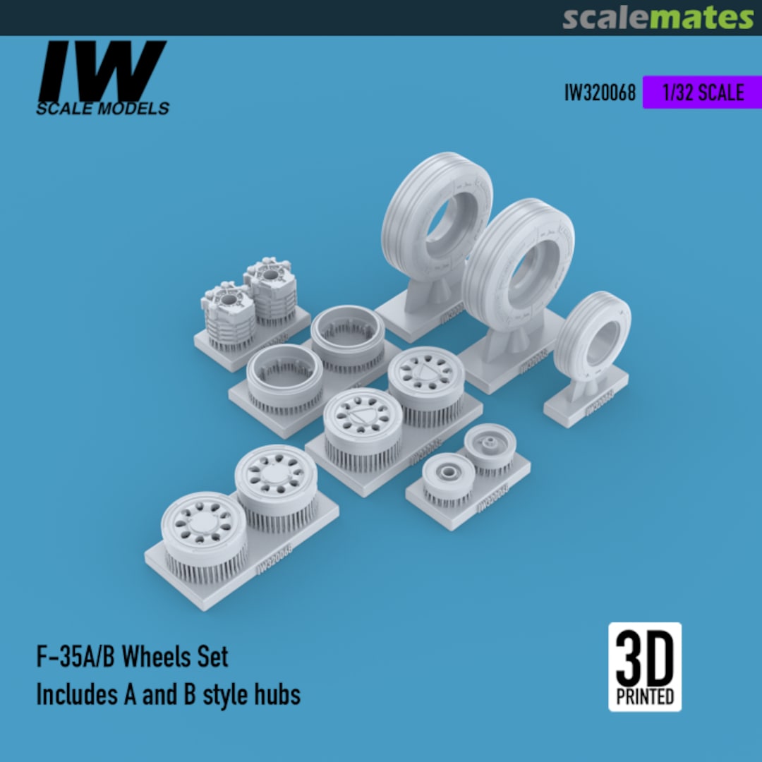 Boxart F-35A/B Wheels Set IW320068 IW Scale Models