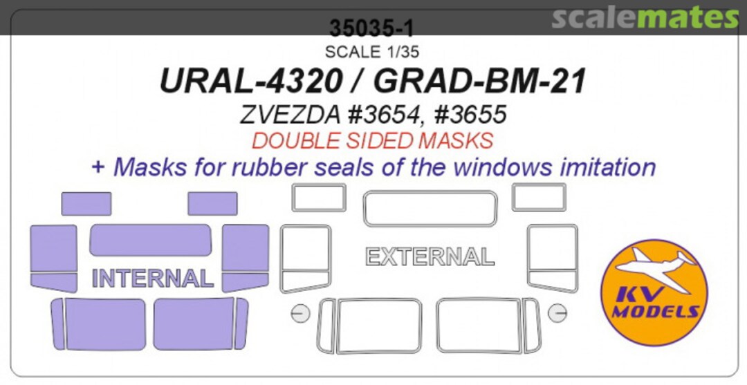 Boxart Ural-4320 (Double Sided) 35035-1 KV Models