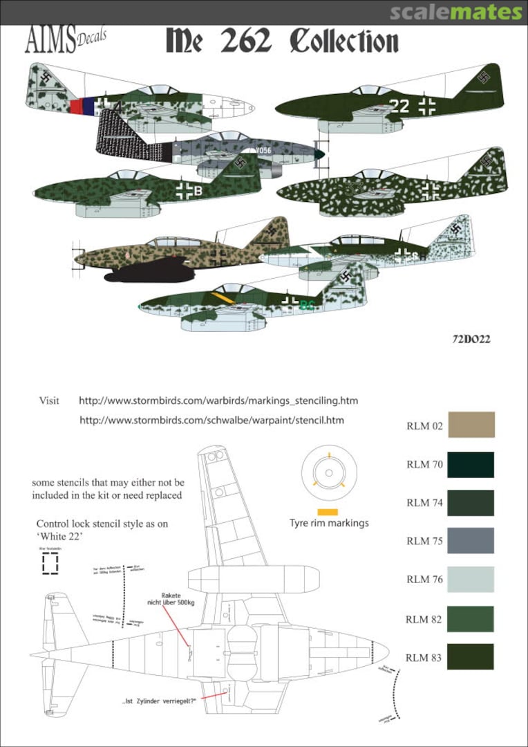 Boxart Me 262 Collection 72D022 AIMS