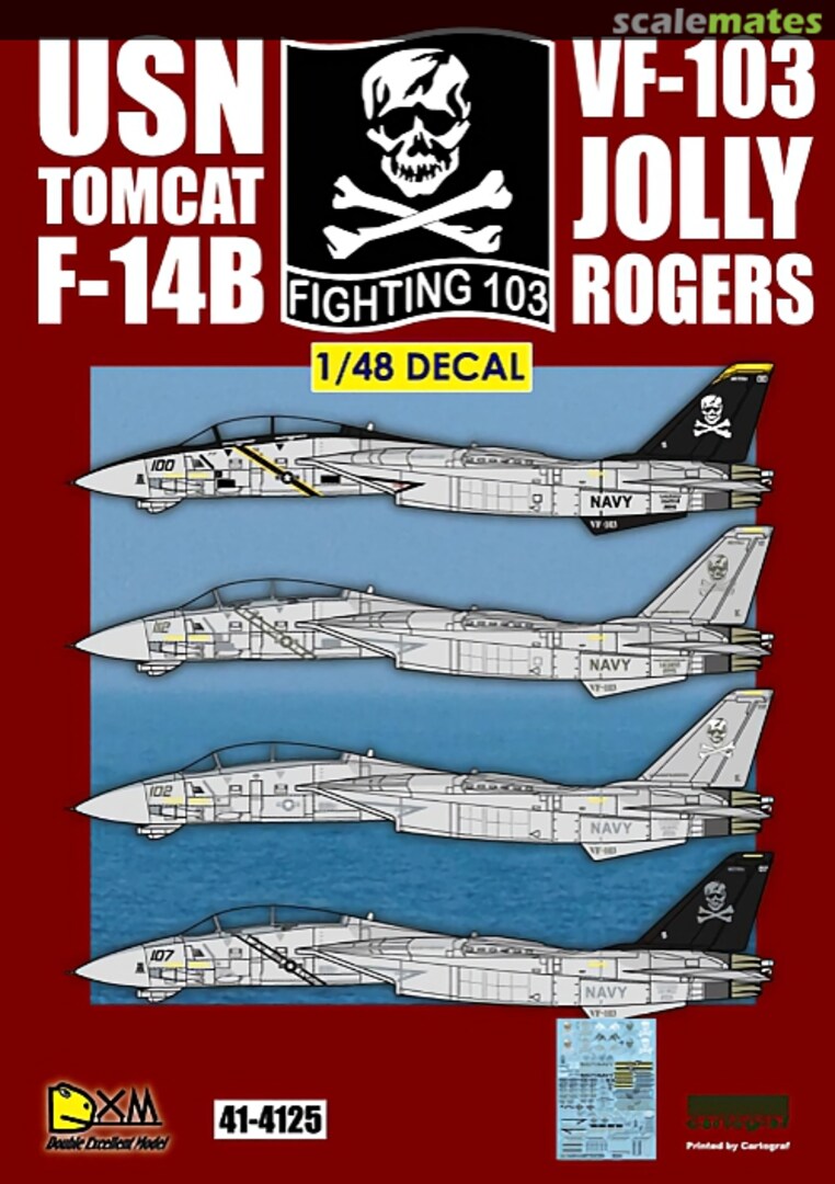 Boxart USN Tomcat F-14B 41-4125 DXM Decals