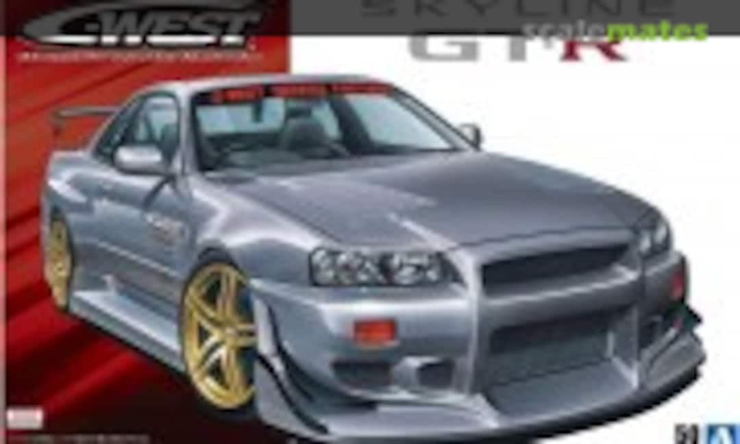 1:24 C-WEST BNR34 Skyline GT-R '02 (Nissan) (Aoshima 055427)