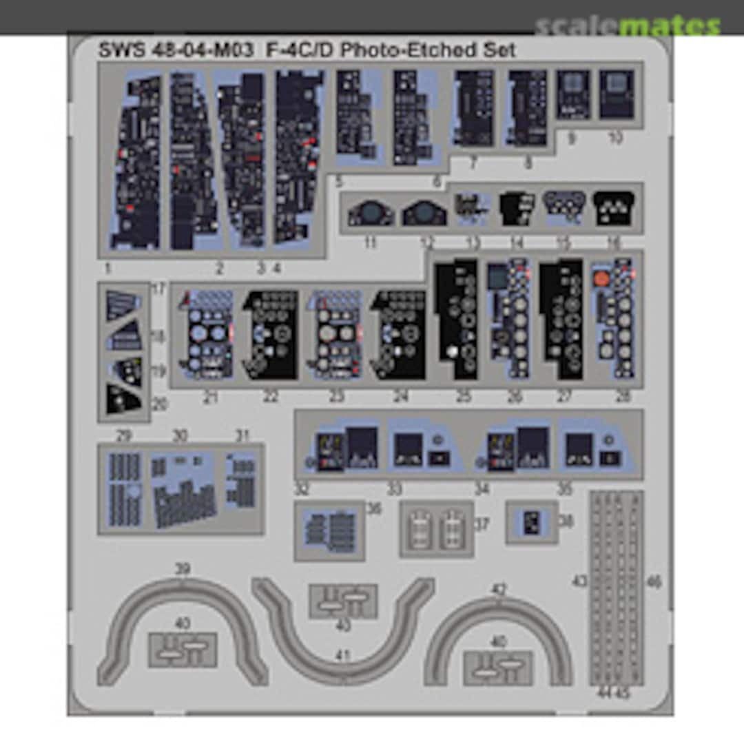 Boxart F-4C/D Photo-Etched Set SWS48-06-M01 Zoukei-Mura