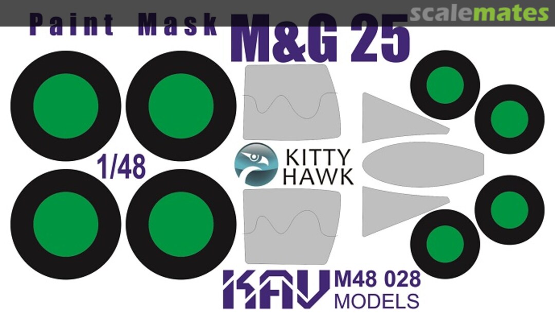 Boxart Paint mask for MiG-25 (Kitty Hawk) 1/48 KAV M48 028 KAV models