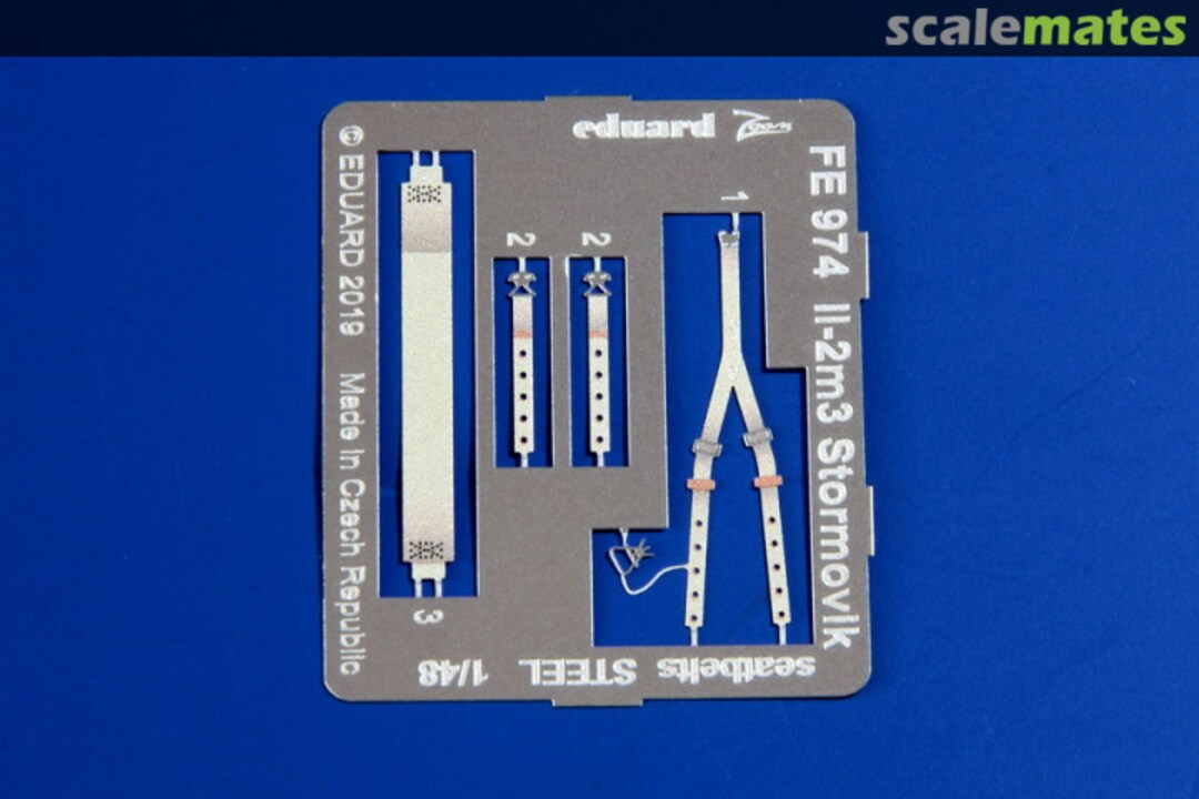 Boxart Il-2m3 Stormovik seatbelts steel FE974 Eduard