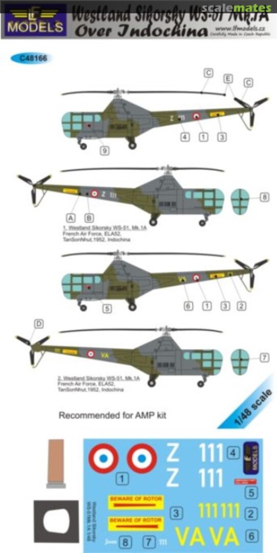 Boxart Westland Sikorsky WS-51 Mk.1A C48166 LF Models