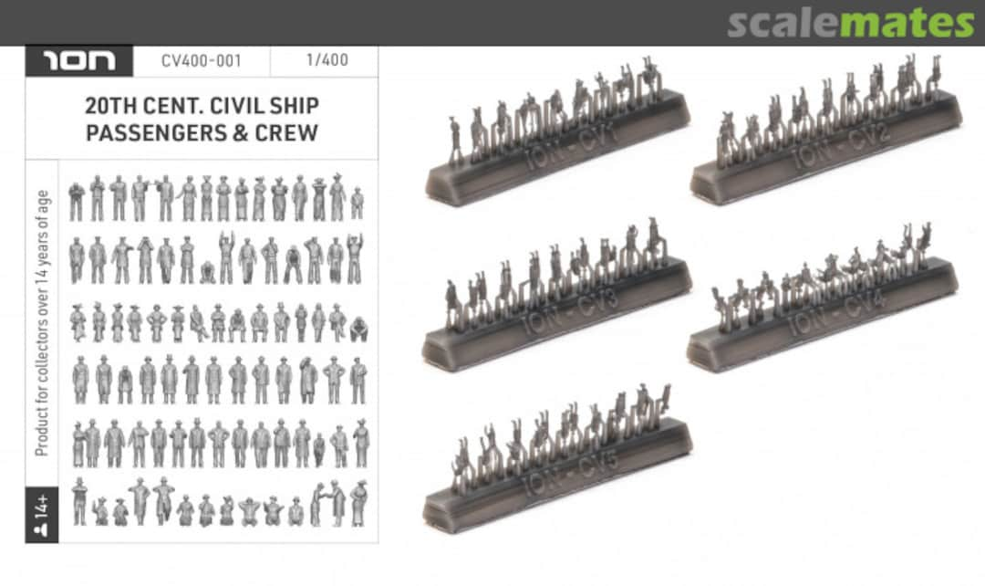 Boxart 20th Century Civil Ship Passengers & Crew CV400-001 ION Model