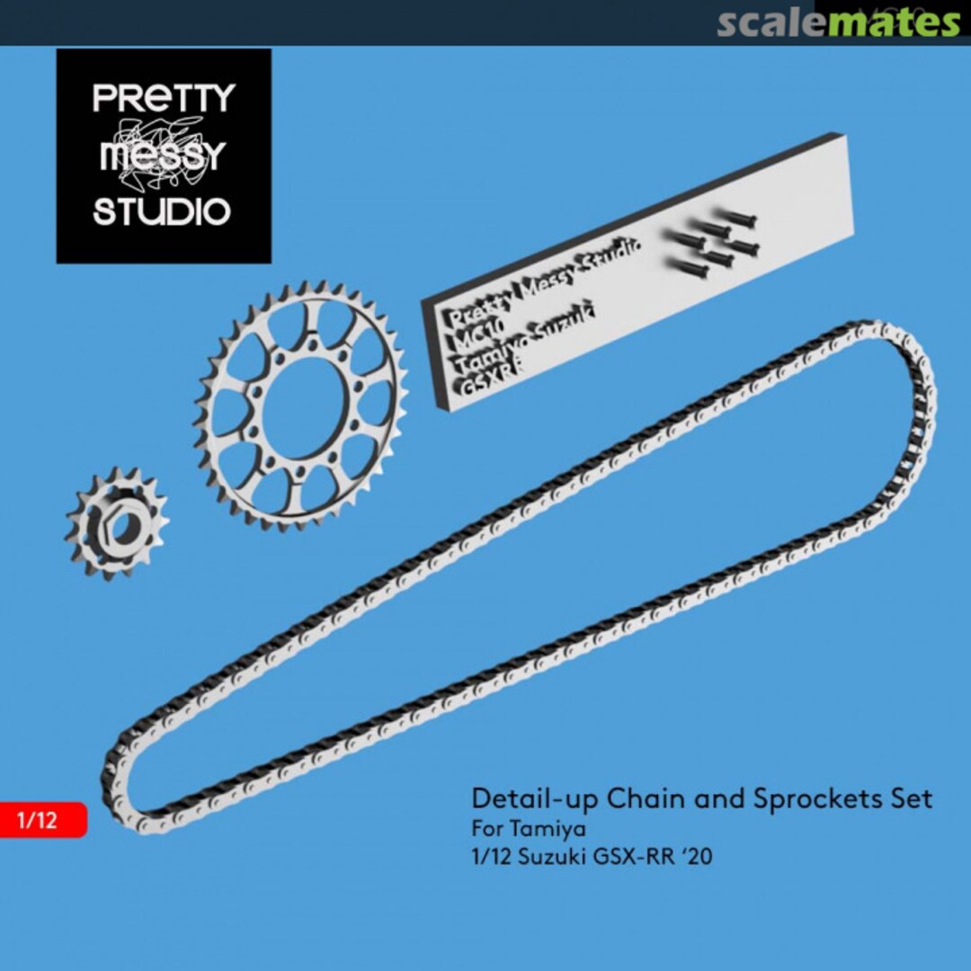 Boxart Detail up Chain and Sprockets set for Suzuki GSX-RR MC10 Pretty Messy Studio