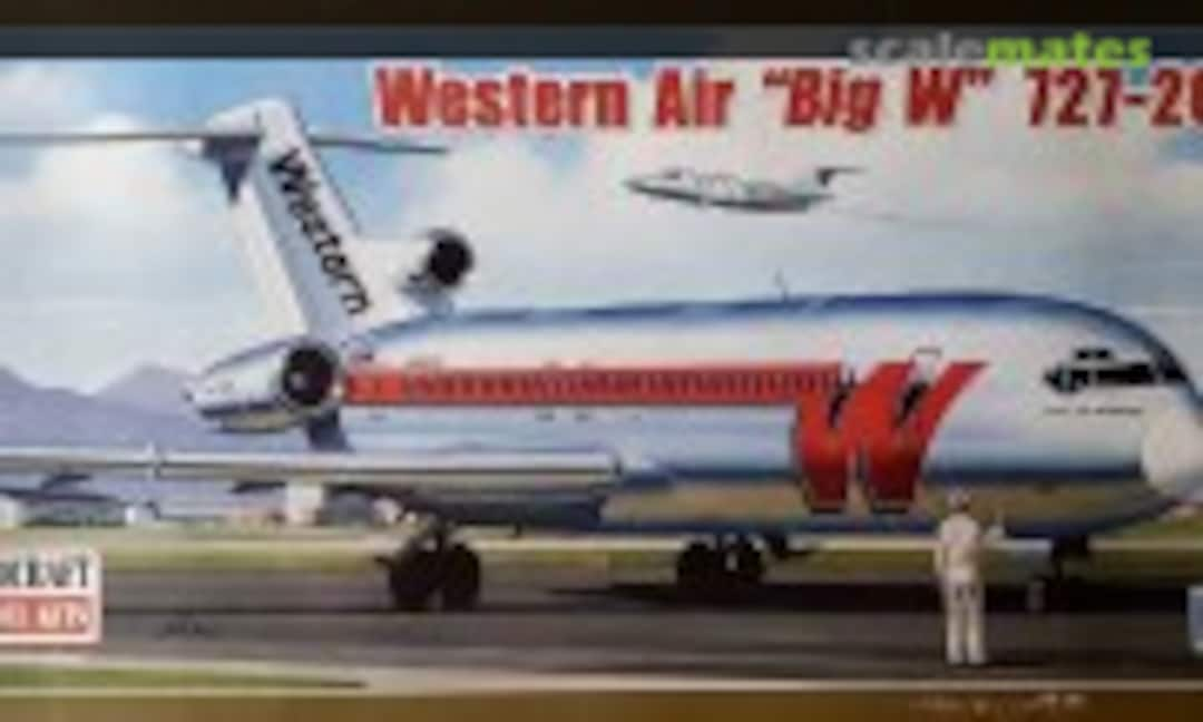 1:144 Western Air &quot;Big W&quot; 727-200 (Minicraft Model Kits 14536)