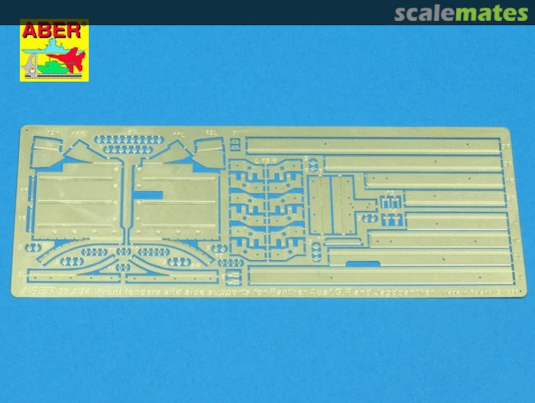 Contents Front Fenders and Side Supports for Panther, Ausf G, Jagdpanther 35A024 Aber