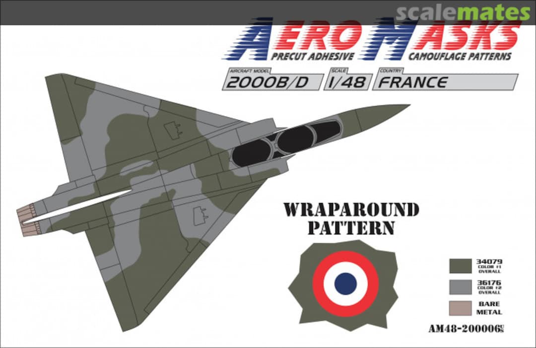 Boxart 2000B/D France Wraparound Pattern AM48-200006 AeroMasks