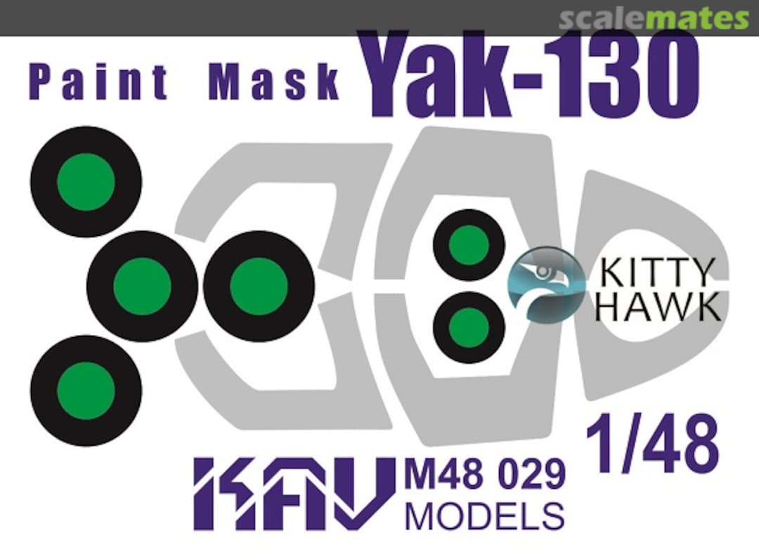 Boxart Paint mask for Yak-130 (Kitty Hawk) 1/48 KAV M48 029 KAV models