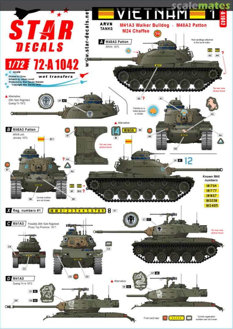 Boxart Vietnam 1 72-A1042 Star Decals