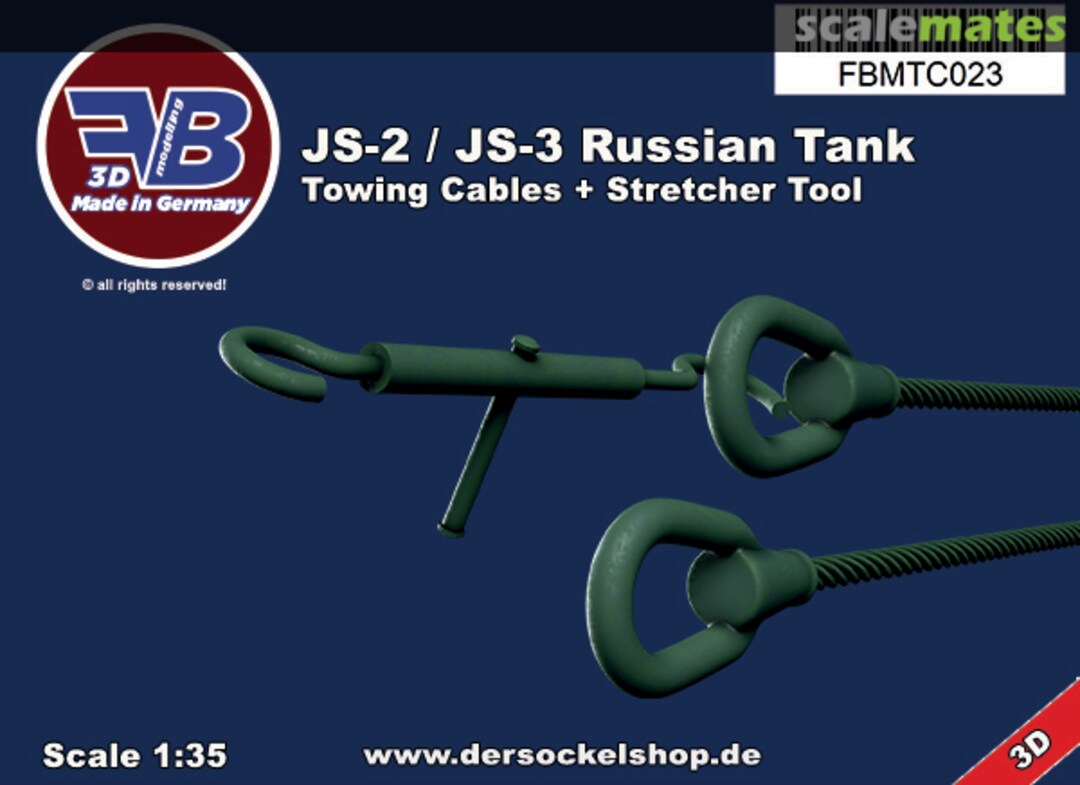 Boxart JS-2 / JS-3 Russian Tank, Towing Cables FBMTC023 FB Modelling