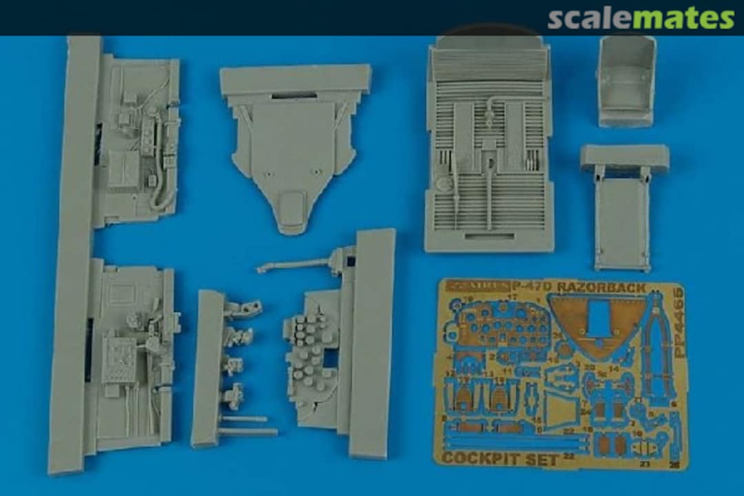Boxart P-47D Razorback cockpit set 4465 Aires