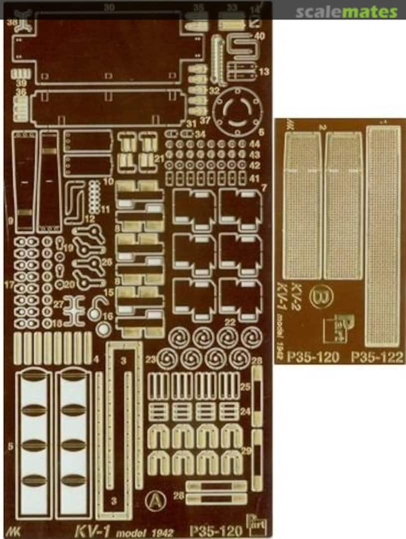 Boxart KV-1model 1942 P35-120 Part