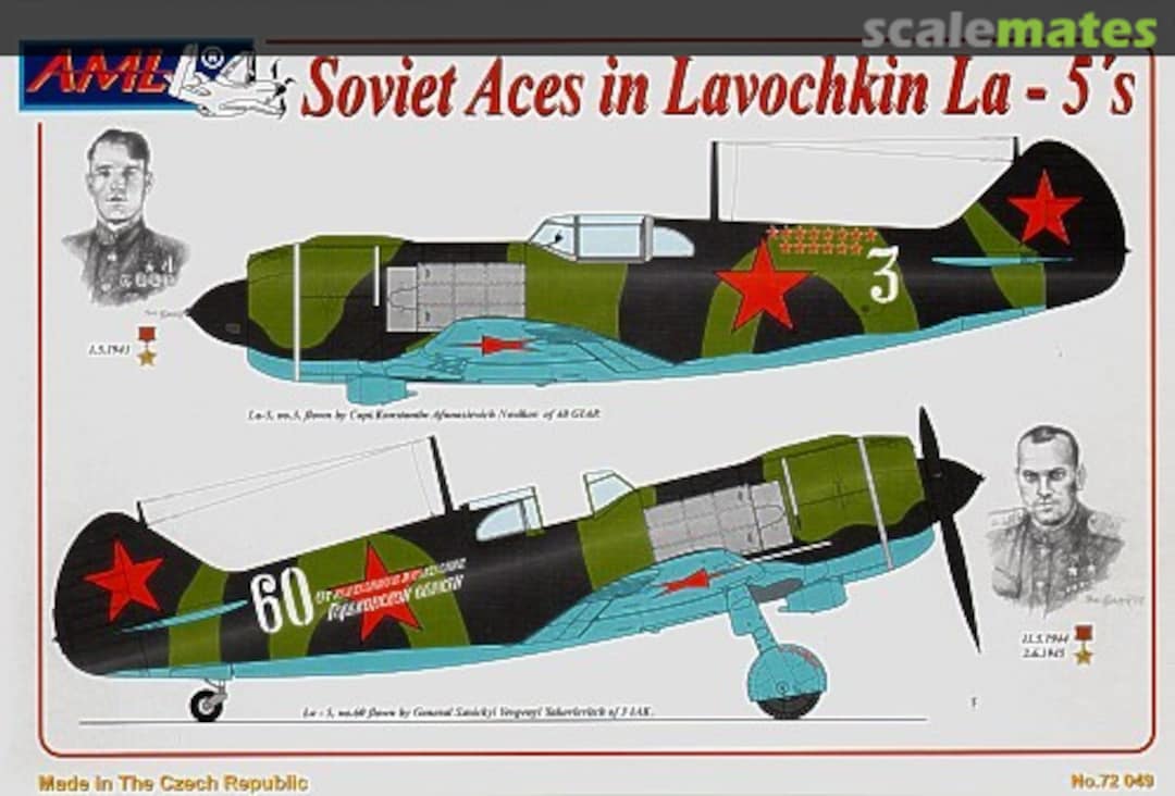 Boxart Soviet Aces in Lavochkin La-5's 72049 AML