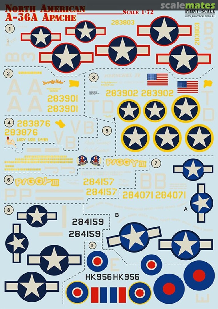 Boxart A-36A Apache 72-302 Print Scale