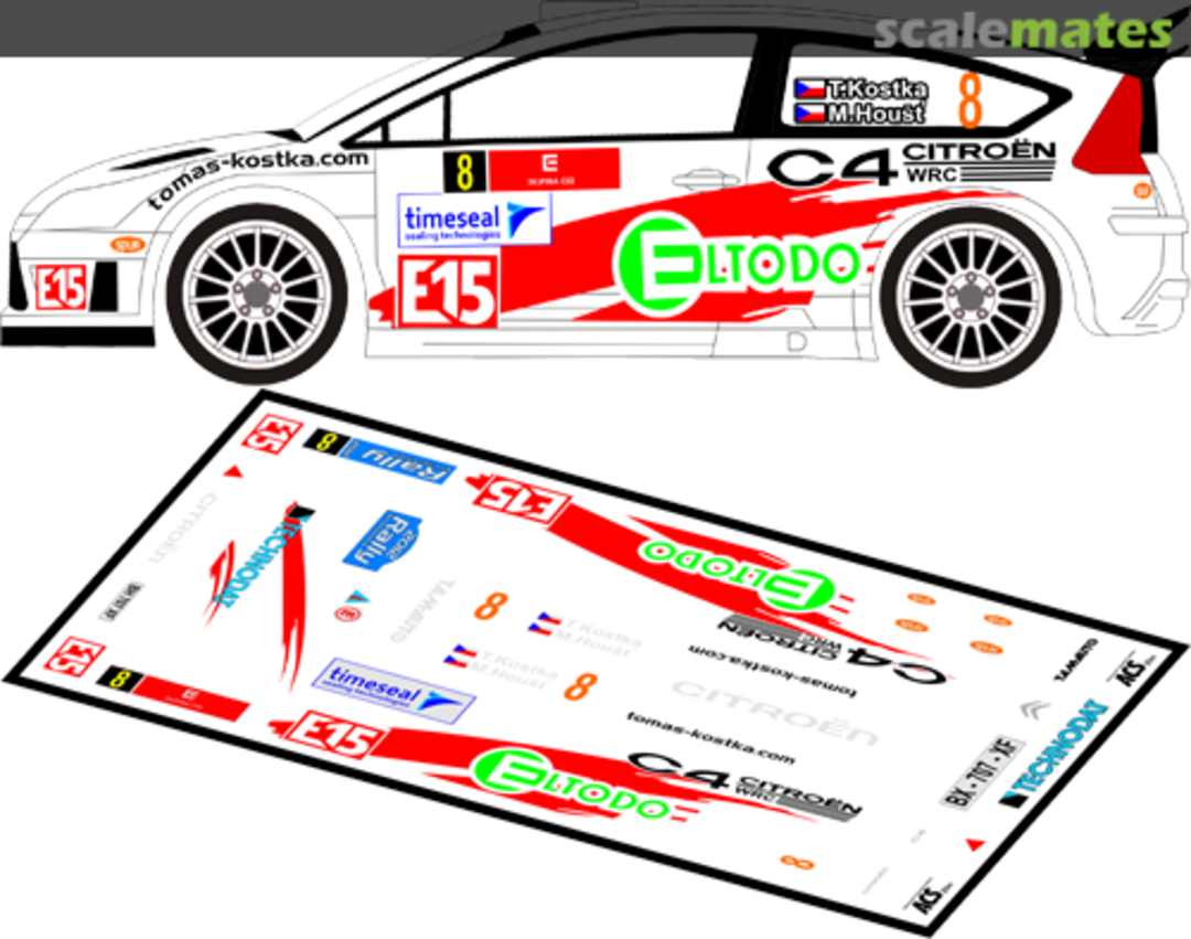 Boxart Citroën C4 WRC (BH-707-XF) "ELTODO" 43097 MF-Zone