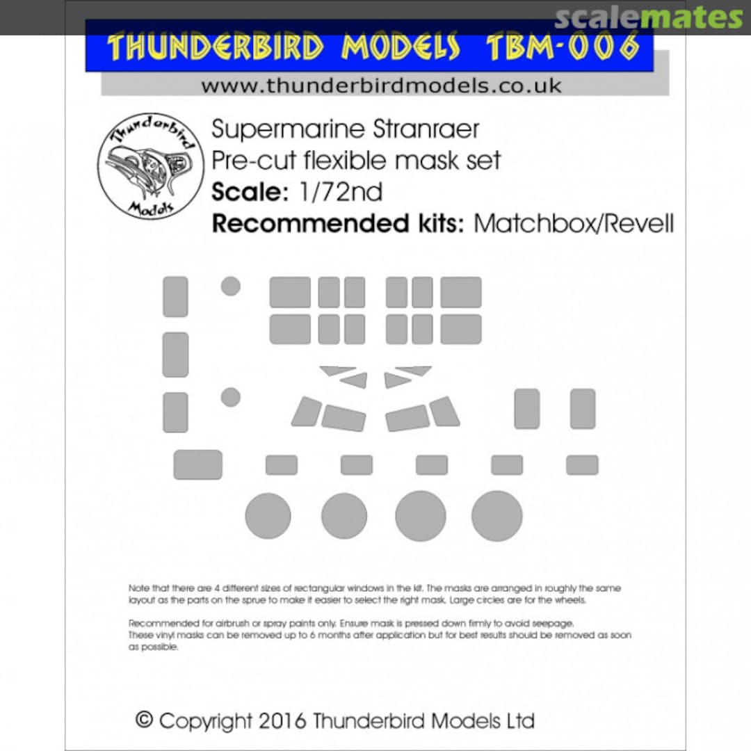 Boxart Supermarine Stranraer (MBX/RVL) TBM-006 Thunderbird Models