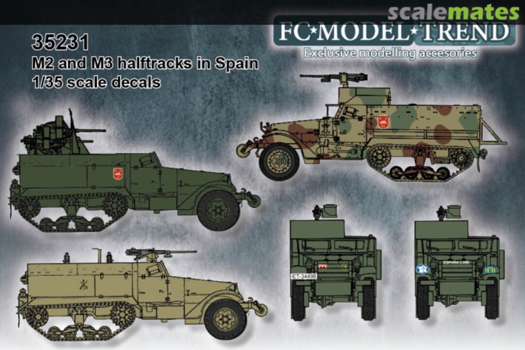 Boxart M2 and M3 halftracks in Spain 35231 FC Model Trend