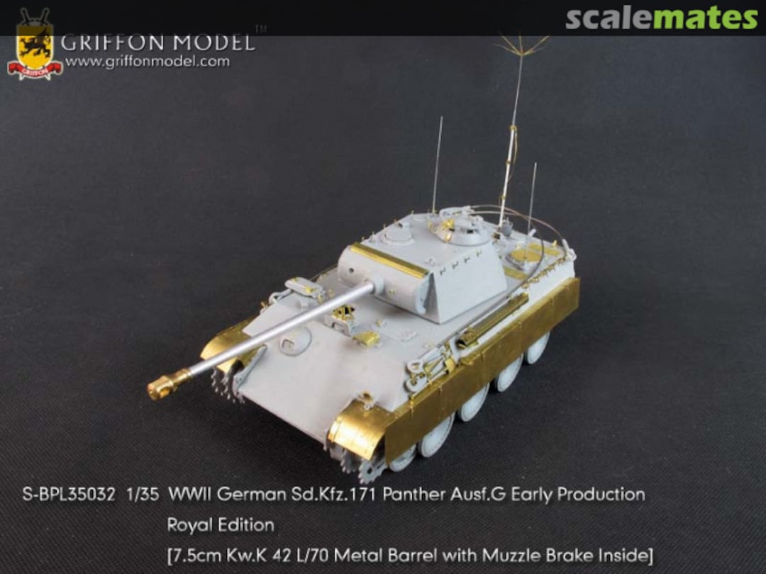 Boxart WWII German Sd.Kfz.171 Panther Ausf.G Early Production - Royal Edition S-BPL35032 Griffon Model