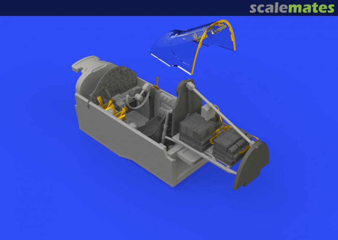 Boxart P-38G cockpit 648545 Eduard