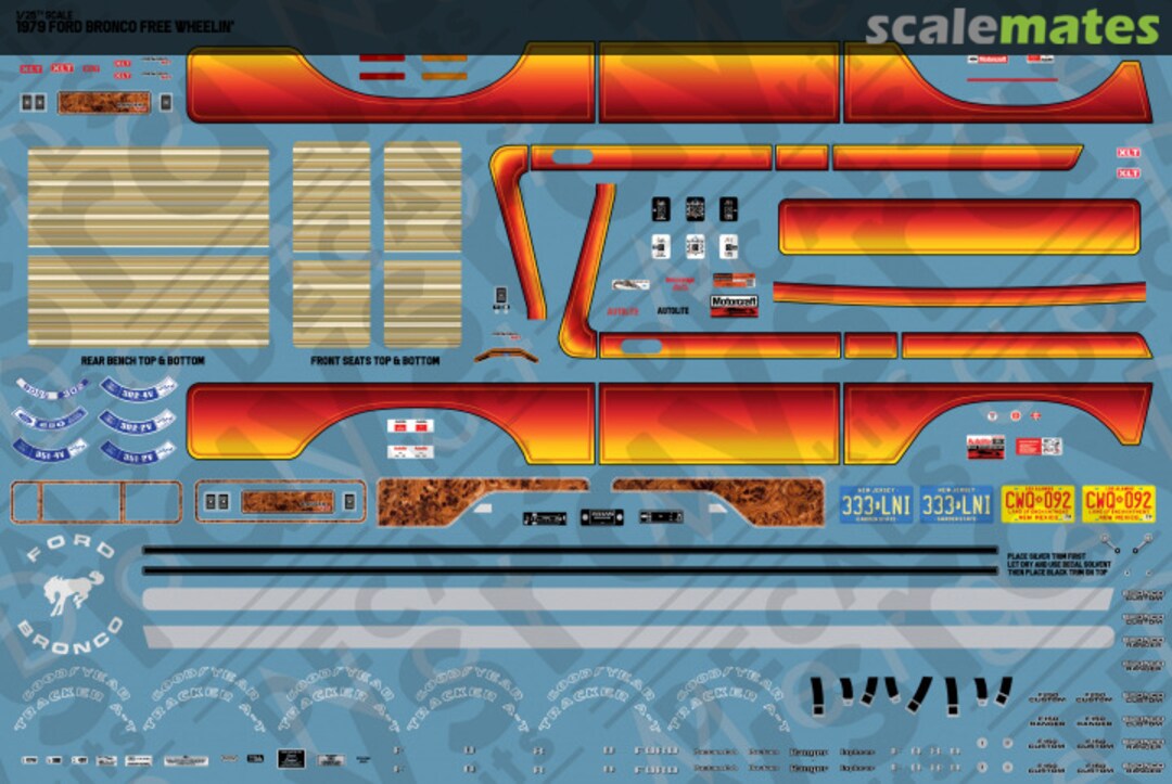 Boxart 1979 Ford Bronco Freewheelin' RKD345 Rays Kits Decals