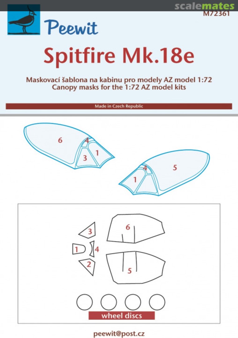 Boxart Spitfire Mk.18e M72361 Peewit