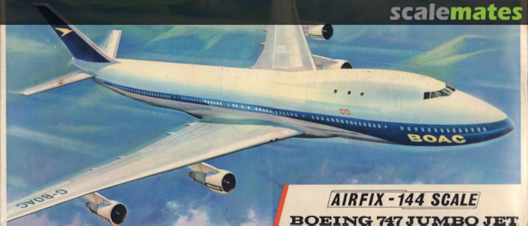 Boxart Boeing 747 Jumbo Jet SK811 Airfix