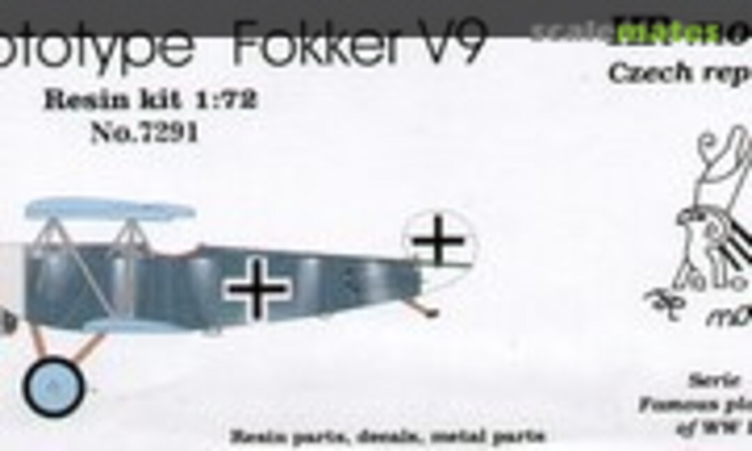 1:72 Prototype Fokker V9 (HR Model 7291)